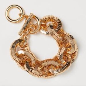 NWT H&MOSCHINO GORGEOUS GOLD PLATED BRACELET